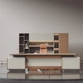 thumbnail image 2 of Luxury Nordic Office Table Storage Modern Standing Boss Desk Storage Italian Executive Scrivanie Per Computer Office Furniture My Lux Decor Round, 2 of 12