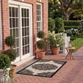 thumbnail image 3 of Safavieh Courtyard Millicent Medallion Indoor/Outdoor Area Rug, Beige/Black, 2' x 3'7", 3 of 11