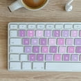thumbnail image 3 of 6 pegatinas de letras para teclado inglés, de repuesto para ordenador portátil, color morado, 3 of 6