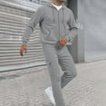 thumbnail image 2 of Mens Sweatsuits 2 Piece Sets, Fashion Men's Tracksuits Casual Athletic Jogging Outfits Lounge Sports Suit Tracksuit Long Sleeve, 2 of 9