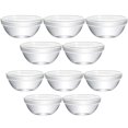 thumbnail image 1 of POINTERTECK 10Pcs Glass Bowls Decorative Glass Fruit Ice Cream Bowl Pudding Bowls Appetizer Container, 1 of 6