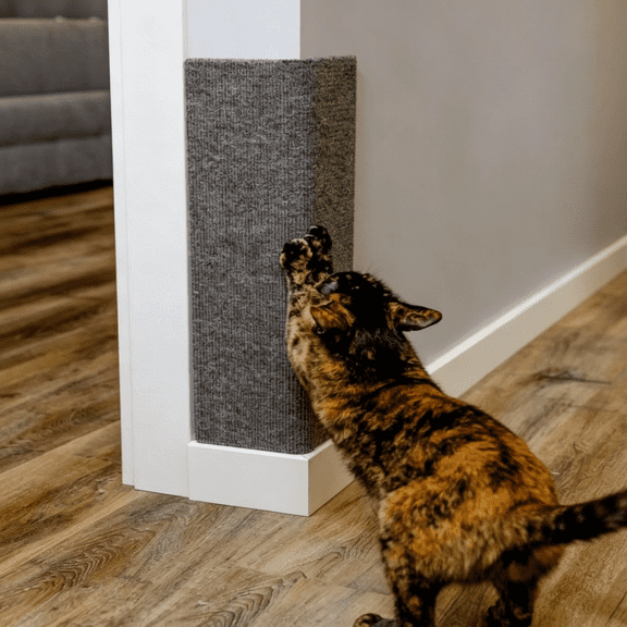 XIBUFE Corner Cat Scratcher - Wall Mounted Cat Scratcher - Cat Wall Scratch Pad - Corner Wall Scratcher for Cats - Wall Scratchers for Indoor Cats - Cat Scratch Post for Wall Corner Use