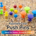 thumbnail image 6 of Bazic Push Pins Round Astd 80pc, 6 of 7