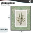 thumbnail image 4 of Stupell Industries Traditional Antique Foliage in Green Black Framed Giclee Art, 11 x 14, by Carol Robinson, 4 of 8