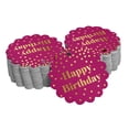 thumbnail image 1 of Inkdotpot Real Gold Foil Happy Birthday Tags Favor Hang Paper Tags 50 Piece, 1 of 6