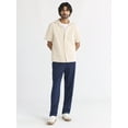 thumbnail image 2 of Free Assembly Men's Linen Blend Camp Shirt with Short Sleeves, Sizes XS-3XL, 2 of 4