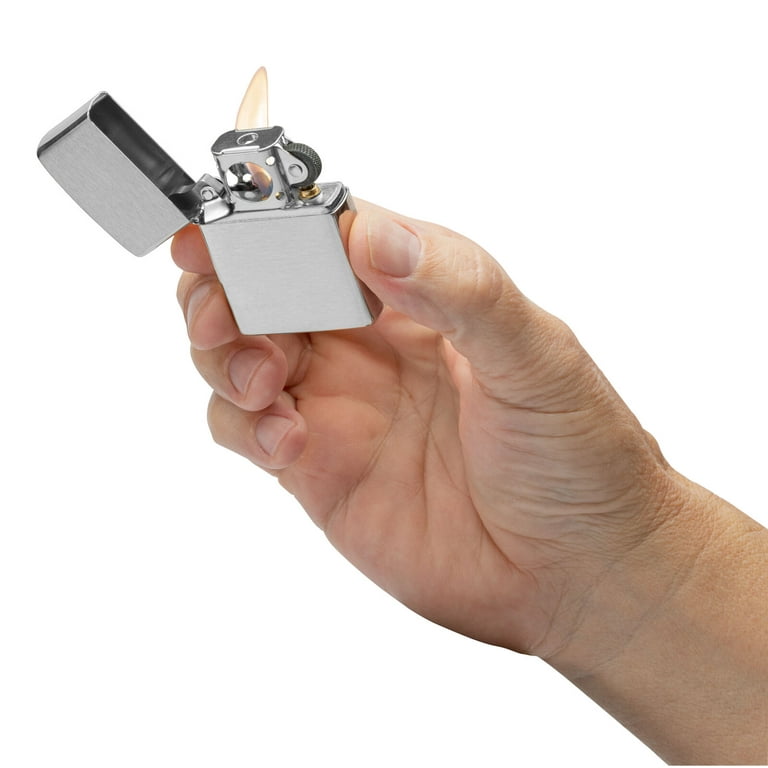 Zippo Lighter Pipe Lighter with Sherlock Holmes Logo Satin Chrome