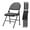 Black, variant on Padded Folding Chairs, Pu Leather Upholstered Foldable Chairs Set, Soft Cushioned Chairs with Metal Frame, Portable High Back Chairs for Office, Party, Dining Room