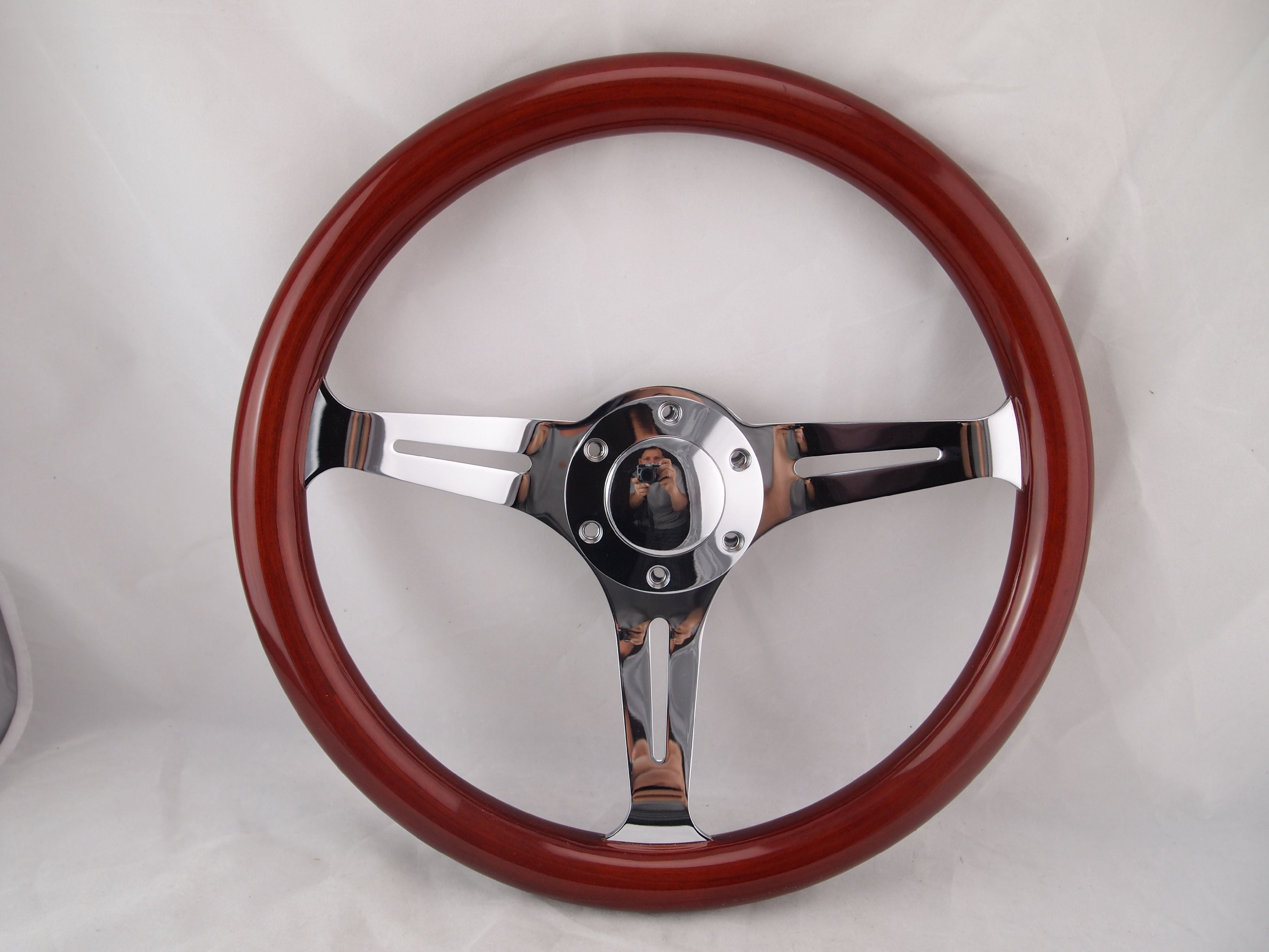 1984 & UP CLUB CAR DS WOOD steering wheel golf cart W/ Adapter 3 spoke
