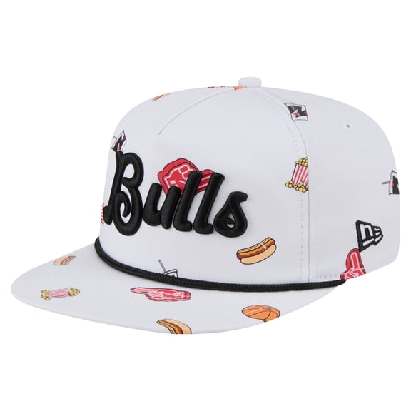 Men's New Era White Chicago Bulls Team Cheer Rope 19TWENTY Adjustable Hat