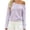 Purple-05, variant on HTNBO Women One Shoulder Striped Long Sleeve Top Fall Going Out Tee Going Out Top Loose Fit Shirts