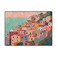 thumbnail image 5 of Yayeee Area Rugs for Living Room 5.2'x4' Non Slip Washable Bedroom Floor Carpet, Cityscape Painting, 5 of 5