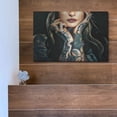 thumbnail image 5 of Luxe Metal Art 'Tattooed Temptress' by Ashley Aldridge Metal Wall Art, 16"x12", 5 of 7