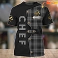thumbnail image 2 of Camiseta de Chef con nombre personalizado para hombre y mujer, camisa Unisex con estampado 3D de Chef, regalo informal de verano, DW58Adult size L Gao Jinjia LED, 2 of 2