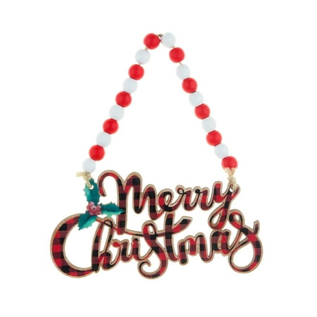 

Veki 4 Style Christmas Decorations Christmas Tree Christmas Decorations Wooden Beaded Pendant Door Hanging Christmas Tree Ornaments Party Decorations Christmas Decorations Kitchen