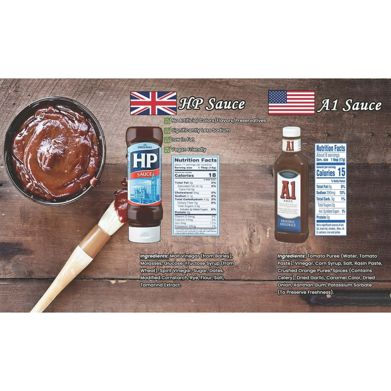 【HPソース】HP Brown Sauce (450g)✖️2本セット Heinz HP Original Brown Sauce, Squeezy Bottle 450g, Savory Taste