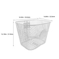 thumbnail image 2 of CTIRCHIU Bike Basket Front Kids Girl White Ventilation 1Pack For Shopping Use, 2 of 6