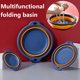 thumbnail image 1 of Lavabo pliable portable en plastique, ark de voyage pliable, ark à linge domestique, fournitures d'esprit ères sûres et durables2pcs hooks He Qiyong unisex, 1 of 1
