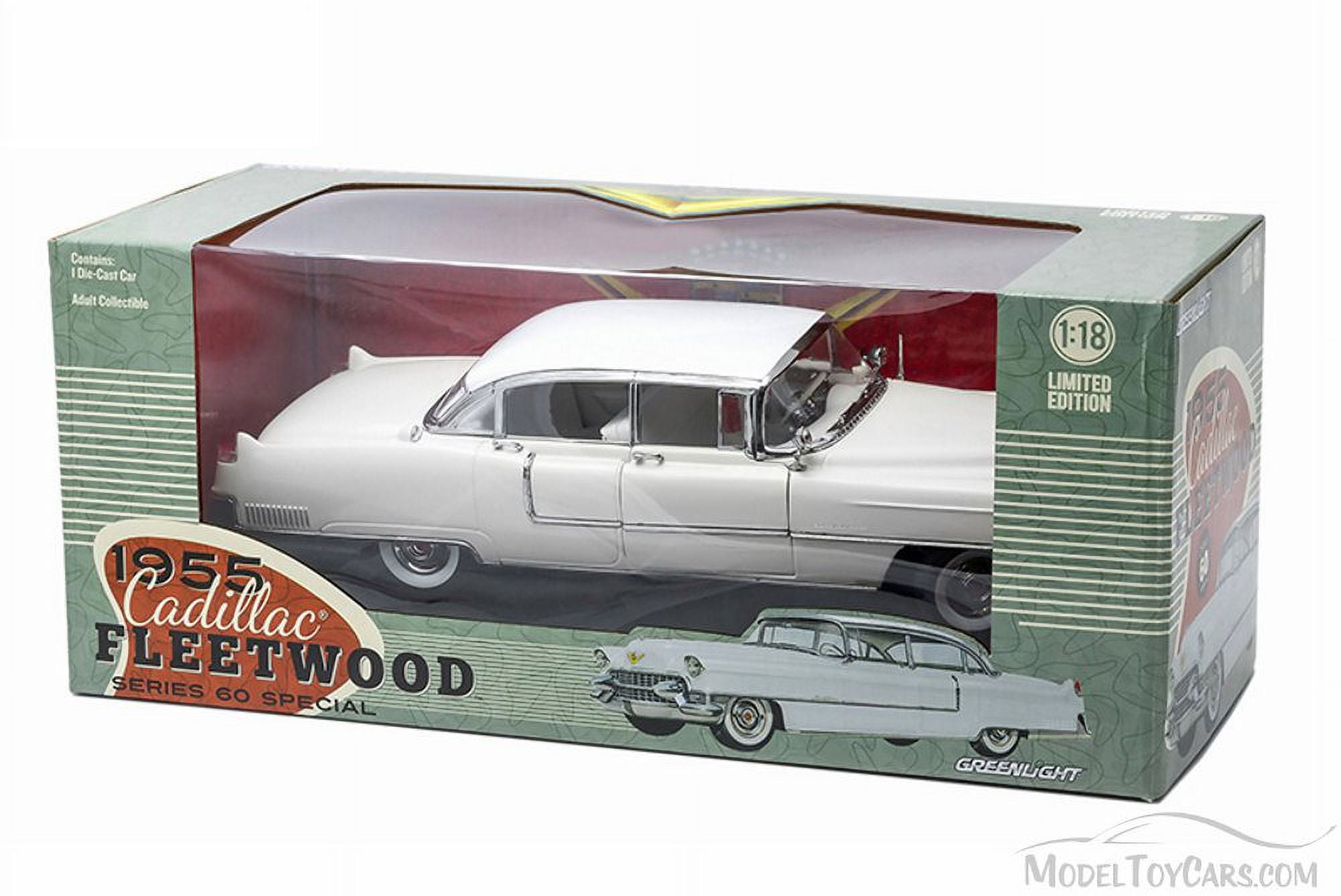 1955 Cadillac Fleetwood Series 60 White 1/18 Diecast Model