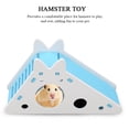 thumbnail image 1 of Wooden Hamster House, Assembly Climbing Stairs Small Rest  Pet Exercise Playing ToyBlue, 1 of 8