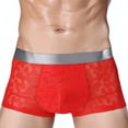 thumbnail image 2 of Tbopshirt Mens Boxers Briefs,Men's ice silk pattern flat angle perspective briefs,Mens Gift, 2 of 3