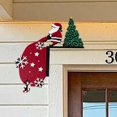 thumbnail image 1 of Adorno navideño para puerta 2024, decoración navideña para el hogar, divertido muñeco de nieve, Papá Noel, marco de puerta superior, letrero de esquina, nuevas y divertidas manualidades para ventanas, 1 of 7