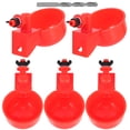 thumbnail image 6 of LULULION 1Set Red Plastic Multi Function Chicken Waterer Easy Operation and Durable Chicken Accessory, 6 of 8