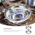 thumbnail image 3 of HONMEET 2 Pcs Support de Réchaud à Gaz Accessoires Wok en Acier Inoxydable Argent pour la Maison, 3 of 8