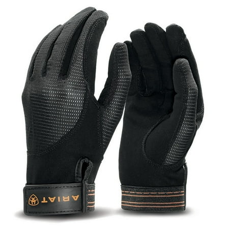 Ariat Accessories Unisex Air Grip Gloves BLACK 6.5