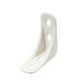 thumbnail image 1 of Soporte de ángulo Uxcell para estante de puerta de 90 grados, esquinas de plástico, 1.54" x 1.54" x 0.63" Blanco, paquete de 50, 1 of 4