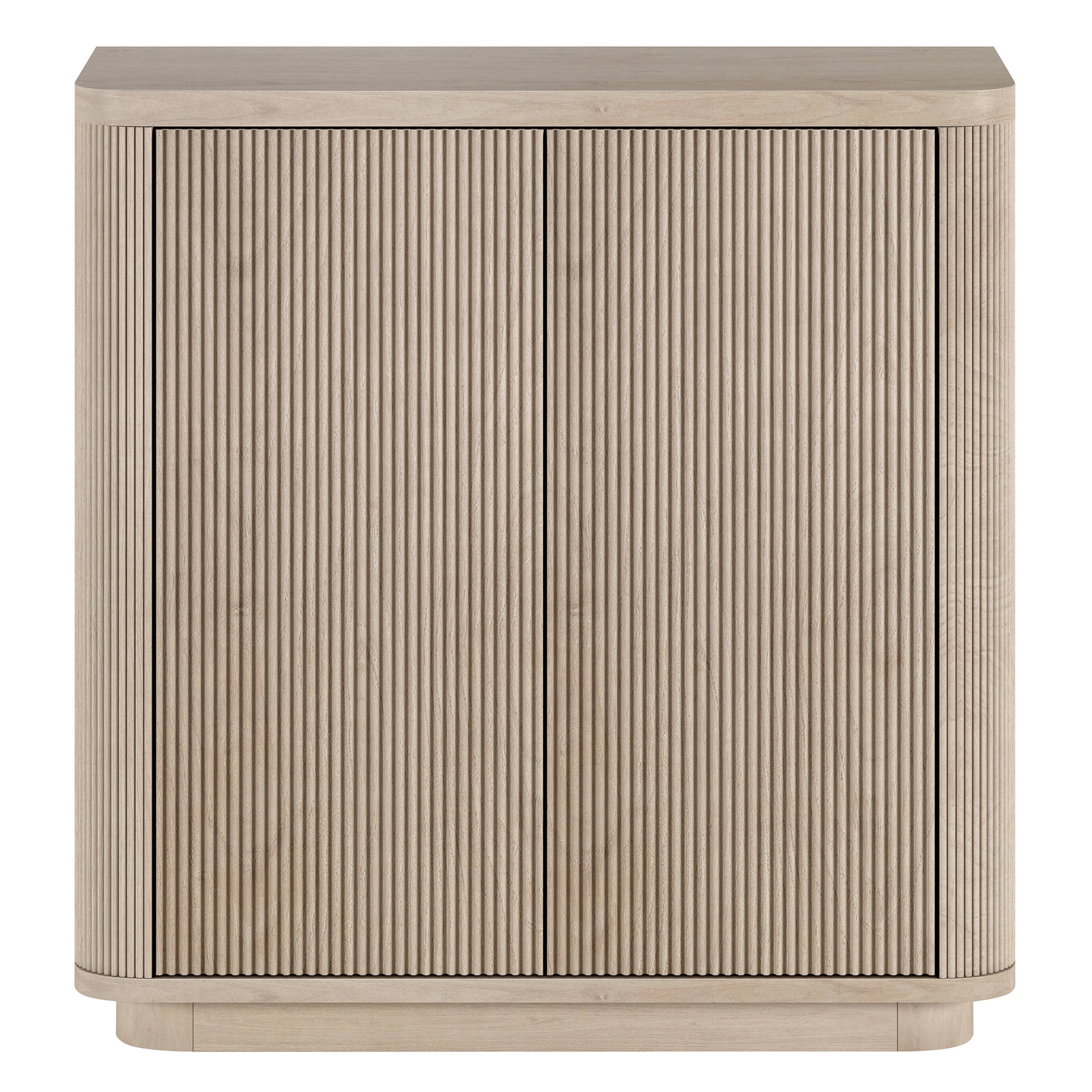 Evelyn&Zoe Modern/Contemporary 32" Wide Alder White Accent Cabinet