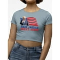 thumbnail image 3 of Make America Great Again Shirt Crop Tee Women's, 3 of 4