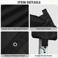 thumbnail image 5 of Pakunoda 10' X 20' Carport Canopy Replacement Cover, Portable Car Garage Shelter Party Top Tent with 34PC Ball Bungees, Black (Only Cover, Frame Not Included), 5 of 8
