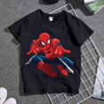 thumbnail image 1 of Cute Cartoon Spiderman Familia Ropa a juego Papá Mamá Niños Niñas Trajes a juego Niños Adulto Ropa de verano Camiseta negra Adulto (3XL) Gao Jinjia LED, 1 of 2