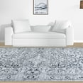 thumbnail image 1 of BNM Vintage Medallion Indoor Area Rug, 7' 6" x 9' 6", Charcoal, 1 of 8