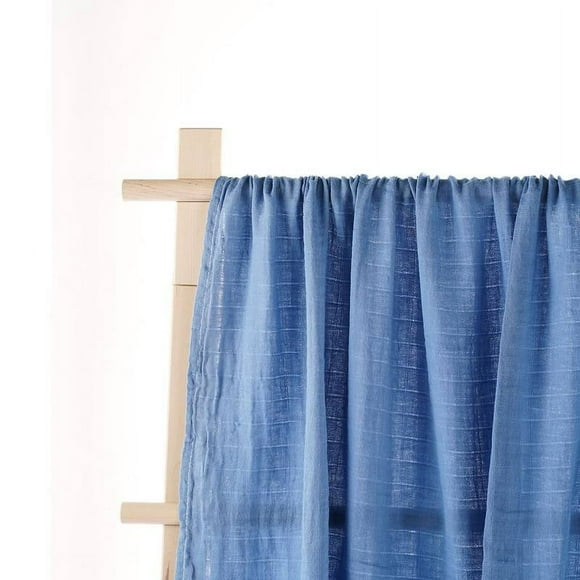 Manta muselina para bebé Babybamboo 100% algodón 110cm X 120cm azul