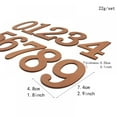 thumbnail image 2 of 10 Pcs/set Wooden Number Unfinished Wood Sticker for DIY Craft, 0 to 9, 2 of 8