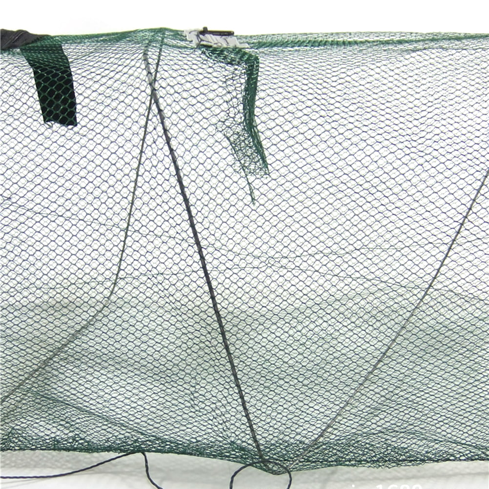 Portable Fishing Net Retractable Fish Shrimp Mesh Cage Cast Net Fishing Trap 