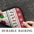 thumbnail image 6 of Red Christmas Stocking and Snowflake Pattern Door Rugs,Washable Non Slip Door Mats Indoor,Decorative Door Mats,Entry Mat Indoor for Entrance,Bedroom,Kitchen,Bathroom,30"x17", 6 of 6