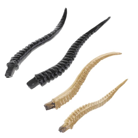 4 Piezas de Cuernos de Antílope Artificial Disfraz Gótico Diadema de cabellero Accesorio de Bricolaje Yotijar Coleccionables decorativos