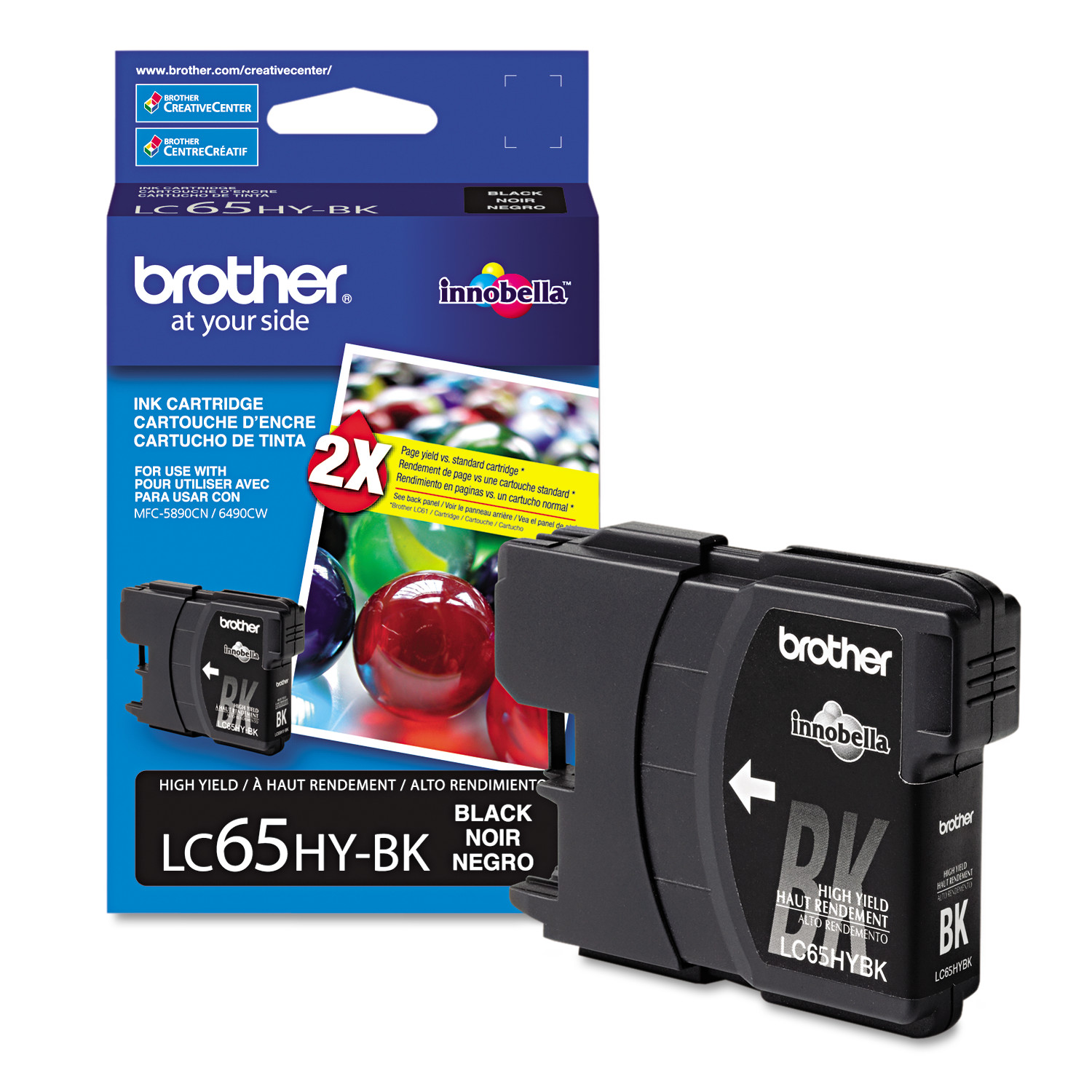 Ink Cartridge SET /_ LC65 /_ fit mfc 6490cw FREE SHIPPING! 4