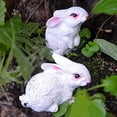 thumbnail image 3 of Travelwnat 4Packs Rabbit Garden Statue Outdoor Décor, Resin Figurine Decoration for Lawn, Yard, Patio, Porch, and More, 3 of 7