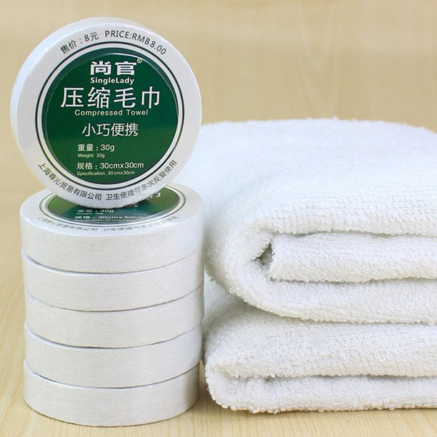 Large Compressed Bath Towel Portable Washcloth Soft Compressed Towel For Travel Camping Hiking