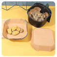 thumbnail image 3 of 100x Square Air Fryer Disposable Paper Liner Non-stick Waterproof Baking Cooking, 3 of 5