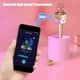thumbnail image 4 of Micrófono de karaoke inalámbrico, micrófono de karaoke para niños con luces LED danzantes, micrófono Bluetooth para niños, niñas y niños, para fiestas, cantos, Navidad y cumpleaños., 4 of 5
