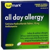 Sunmark All Day Allergy Cetirizine HCl Tablets, 10 mg, 14 Count