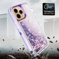 thumbnail image 3 of NIFFPD Phone Case iPhone 13 Pro Max Bling Glitter Quicksand Sparkle Clear & Shockproof Protective Cover iPhone 13 Pro Max Case for Women Girls Cute Purple, 3 of 6