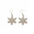 thumbnail image 1 of Pendientes Elegantes Aretes Copo Nieve, 1 of 5