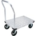 thumbnail image 1 of Kleton Aluminum Platform Truck, Tread Plate Deck, 30-Inch by 60-Inch, 8-Inch Mold-On Rubber Casters, 2000-lbs Capacity, 1 of 1