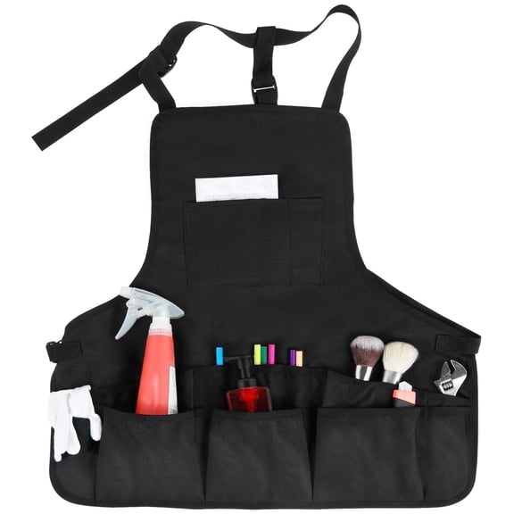 Txkrhwa 600D Oxford Cloth Cleaning Apron, Waterproof Work Apron, Multipurpose Tool Apron, Adjustable Kitchen Cleaning Caddy Apron with Multiple Tool Pockets and Dual Shoulder Straps